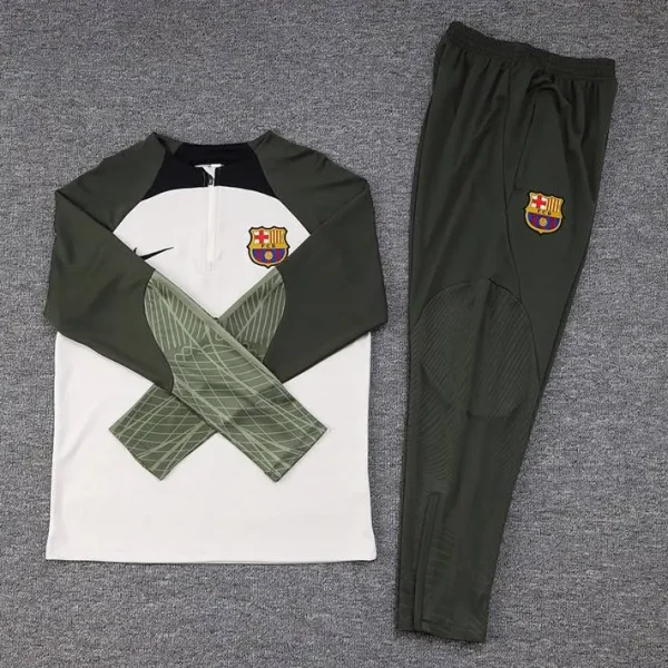 Barcelona 2023-24 Half-Zip Tracksuit Grey