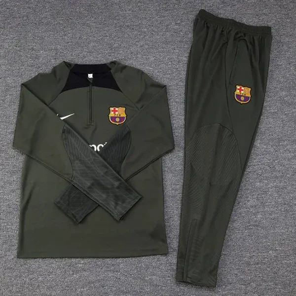 Barcelona 2023-24 Half-Zip Tracksuit Green