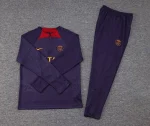 Paris Saint-Germain 2023-24 Half-Zip Tracksuit Purple