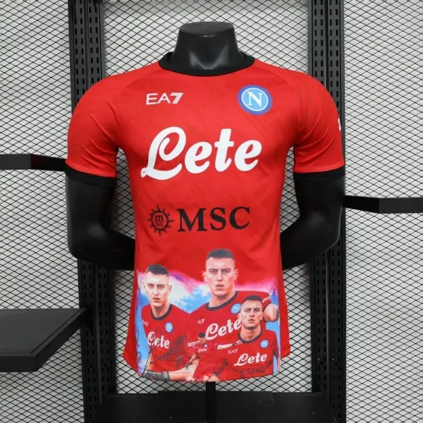 Napoli 2023/24 Champion Edition Player Version Jersey Red