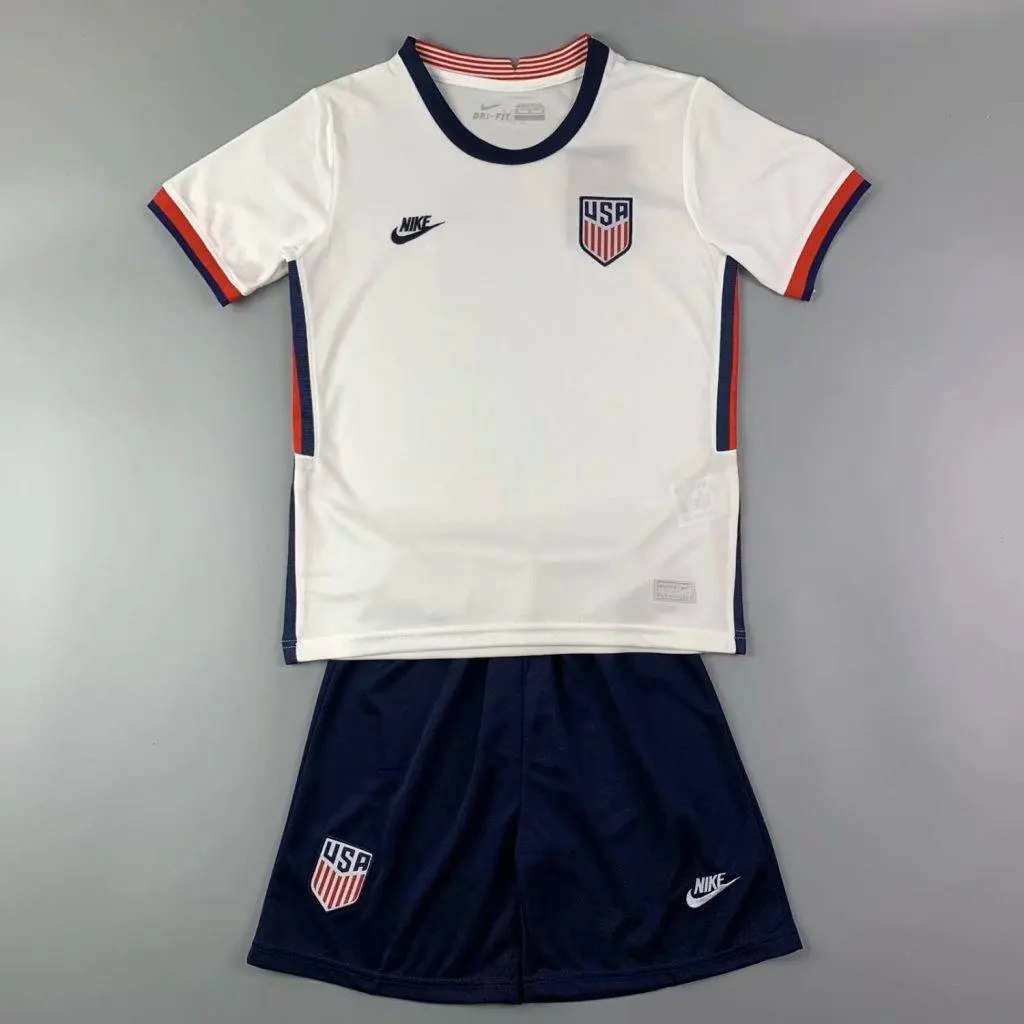 USA 2021 Home Kids Jersey And Shorts Kit