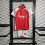 Arsenal 2023/24 Home Kids Jersey And Shorts Kit