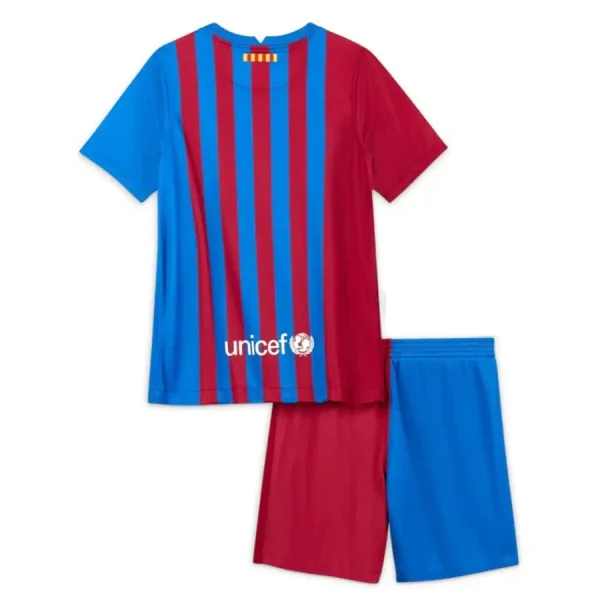 Barcelona 2021/22 Home Kids Jersey And Shorts Kit