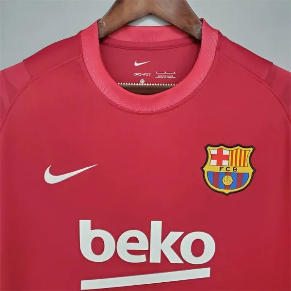 Barcelona 2021/22 Pre-Match Training Jersey Red