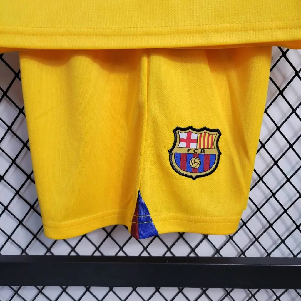 Barcelona 2022/23 4th Away Kids Jersey And Shorts Kit