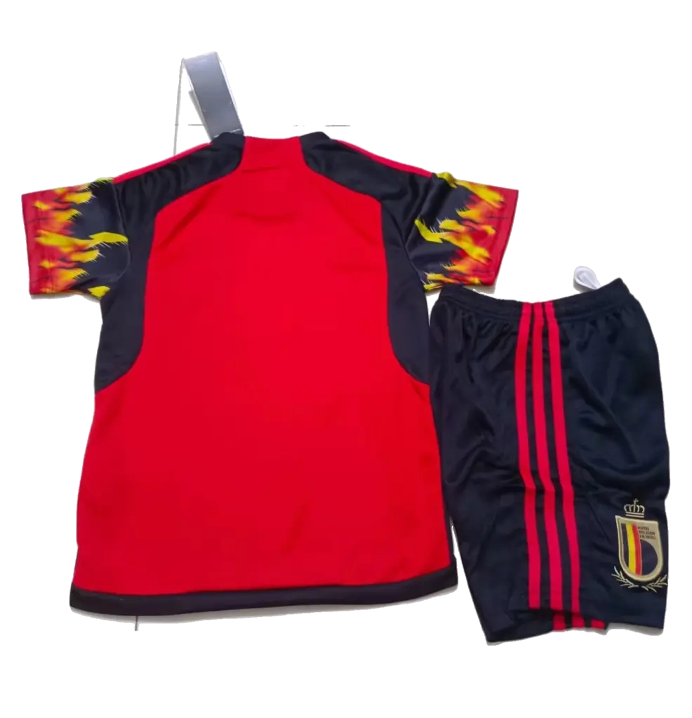 Belgium 2022/23 Home Kids Jersey And Shorts Kit