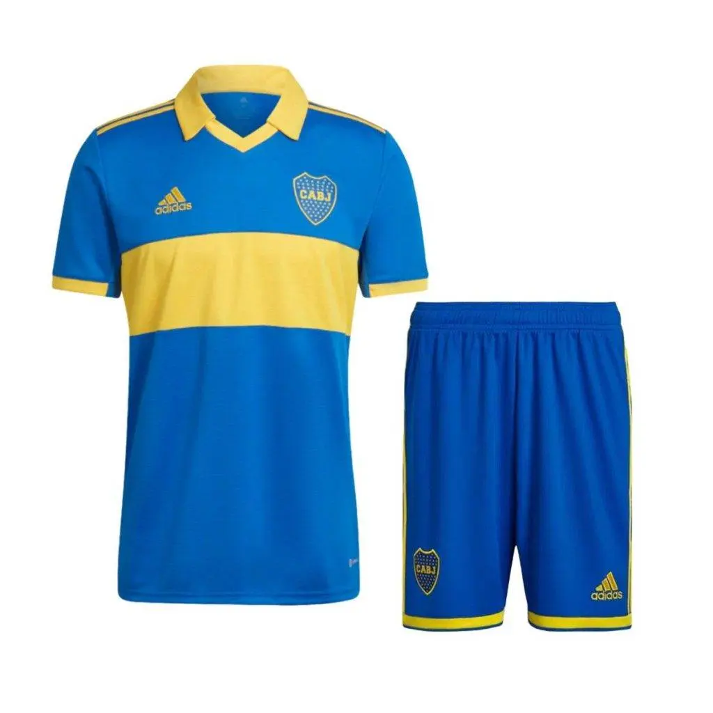 Boca Juniors 2022/23 Home Kids Jersey And Shorts Kit