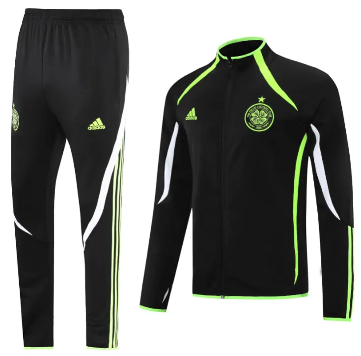 Celtic 2021-22 Teamgeist Jacket Tracksuit  Black