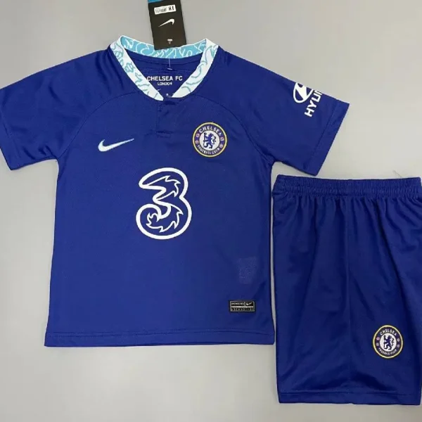 Chelsea 2022/23 Home Kids Jersey And Shorts Kit