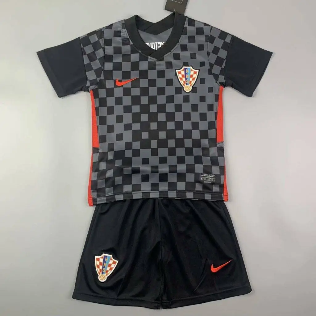 Croatia 2021 Away Kids Jersey And Shorts Kit