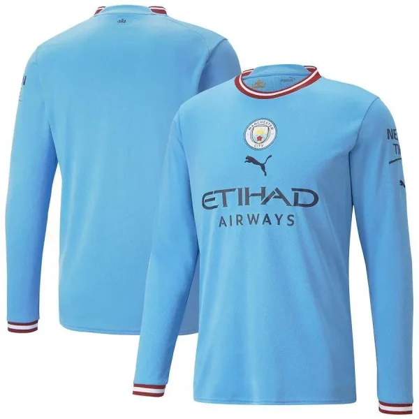 Manchester City 2022/23 Home Long Sleeve Jersey