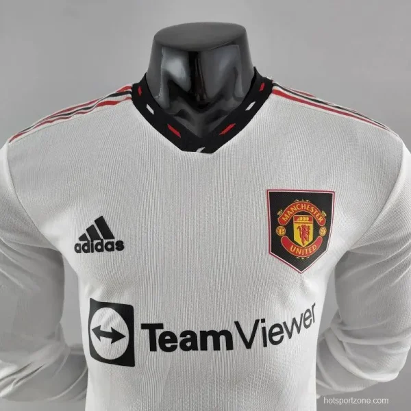 Manchester United 2022/23 Away Long Sleeve Player Version Jersey