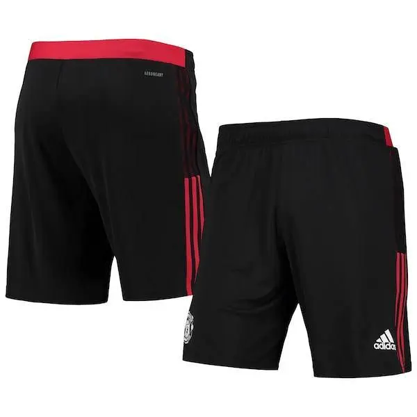 Manchester United Adidas Aeroready Training Shorts - Black