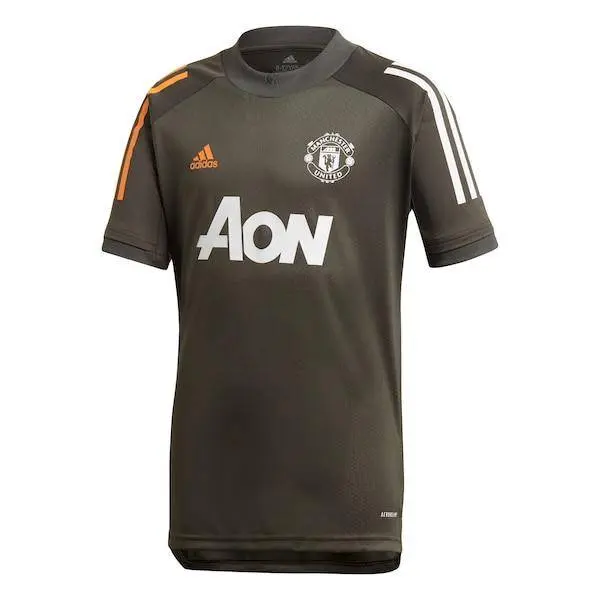 Manchester United Adidas Youth 2020/21 Training Jersey - Olive