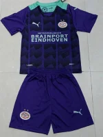 PSV Eindhoven 2021/22 Away Kids Jersey And Shorts Kit