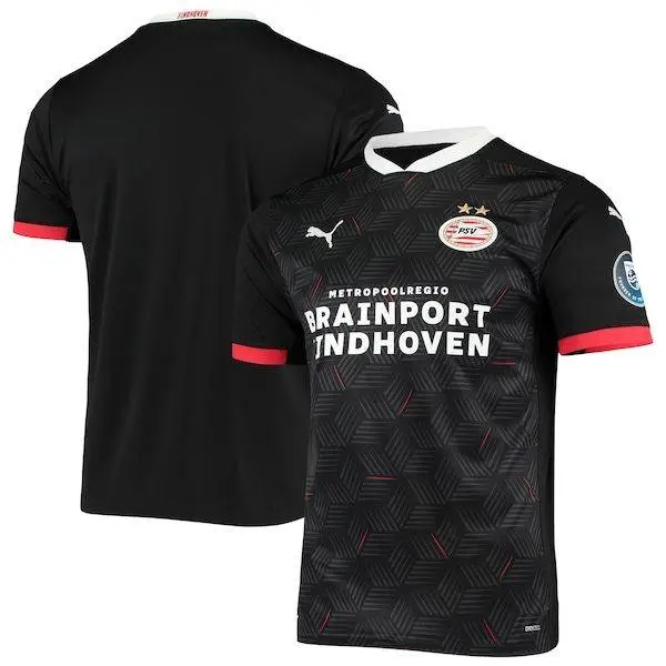 PSV Eindhoven 2020/21 Third Replica Jersey - Black/red