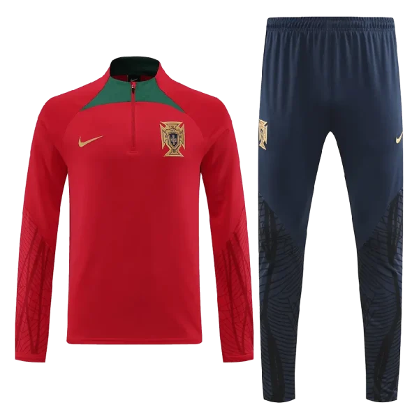 Portugal 2022-23 Half-zip Tracksuit Red