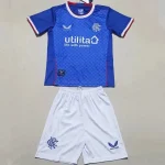 Rangers 2022/23 Home Kids Jersey And Shorts Kit