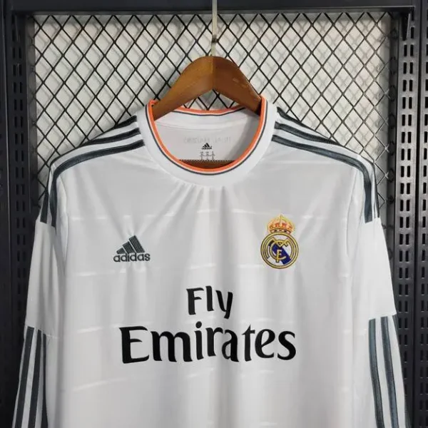 Real Madrid 2013/14 Home Long Sleeve Retro Jersey