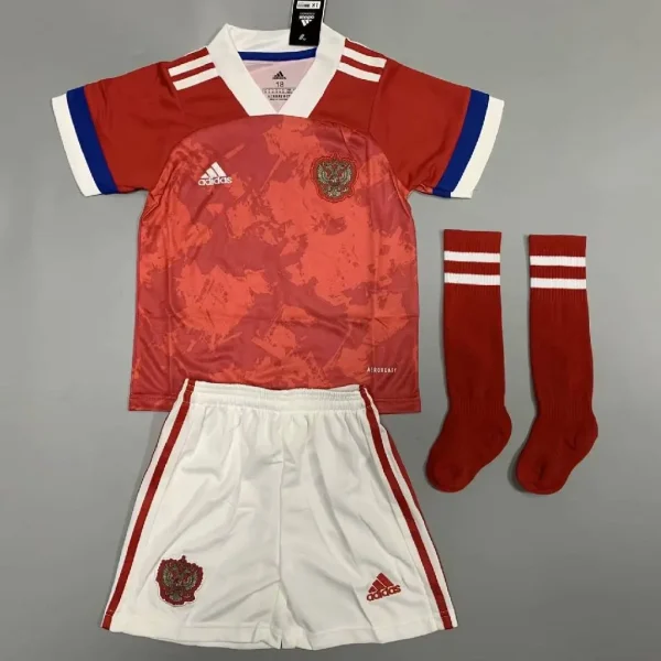 Russia 2021 Home Kids Jersey And Shorts Kit