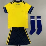 Sweden 2021 Home Kids Jersey And Shorts Kit