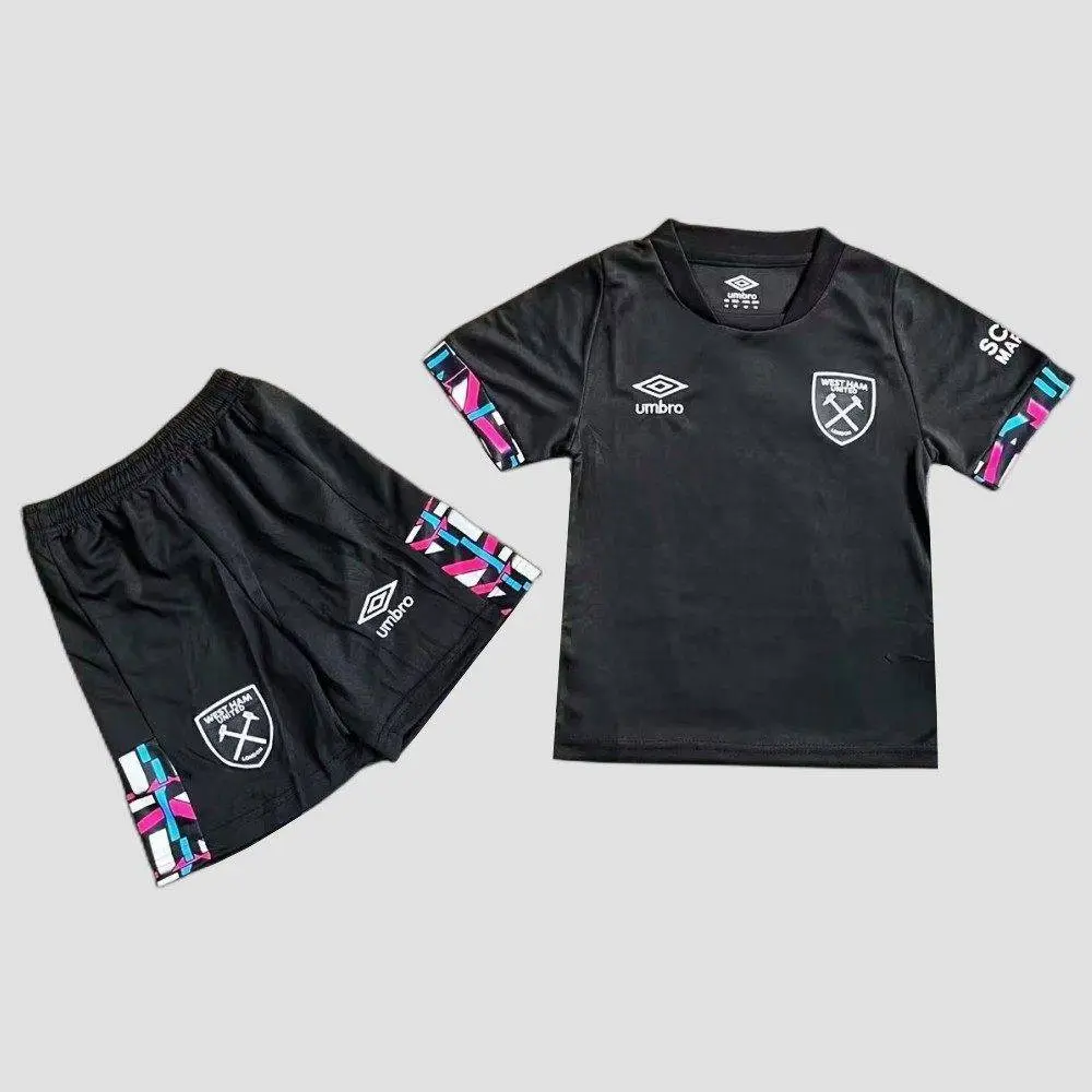 West Ham United 2022/23 Away Kids Jersey And Shorts Kit