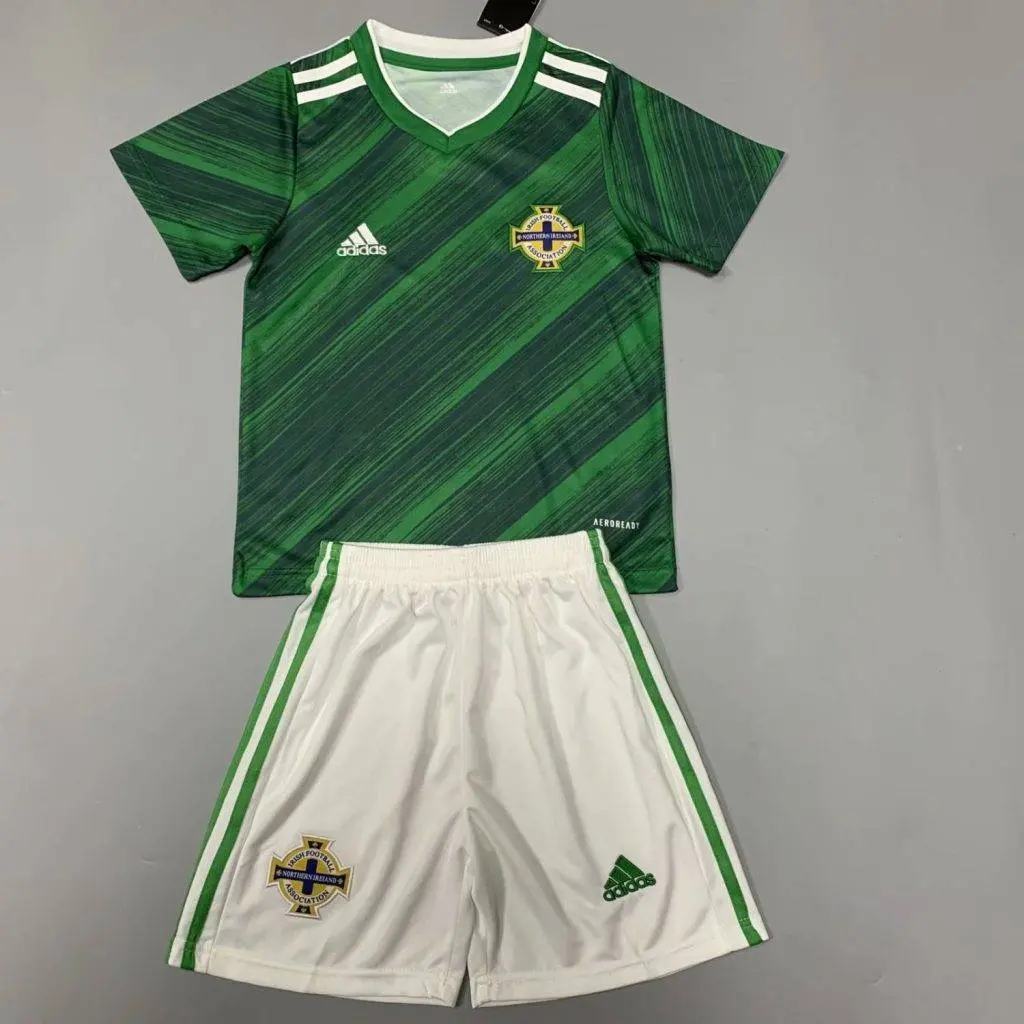 Northern Ireland 2020 Home Kids Jersey And Shorts Kit