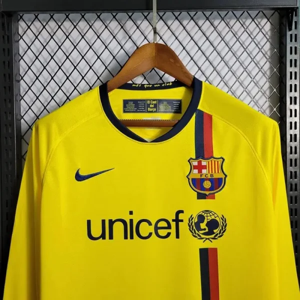 Barcelona 2008/2009 Away Long Sleeves Retro Jersey