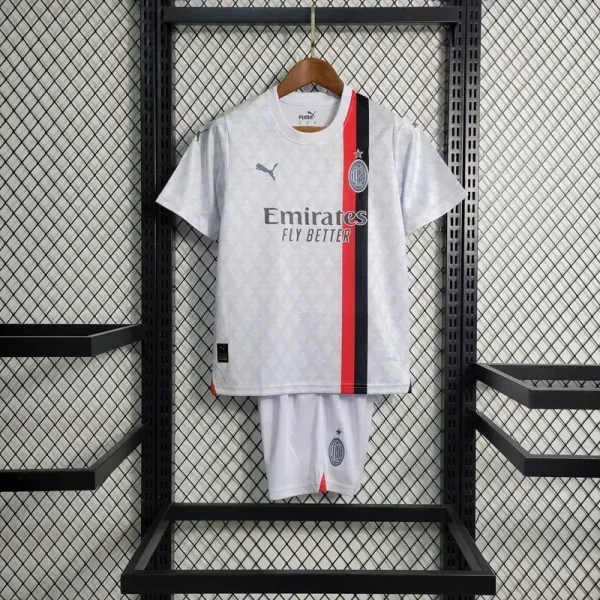 AC Milan 2023/24 Away Kids Jersey And Shorts Kit