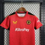 Wolves 2023/24 Away Kids Jersey And Shorts Kit