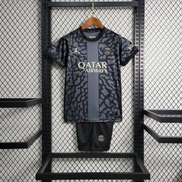 Paris Saint-Germain 2023/24 Third Kids Jersey And Shorts Kit