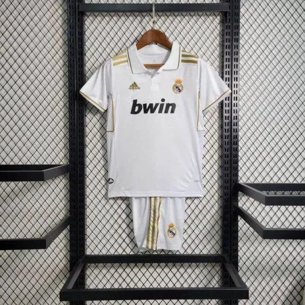 Real Madrid 2011/12 Home Kids Jersey And Shorts Kit