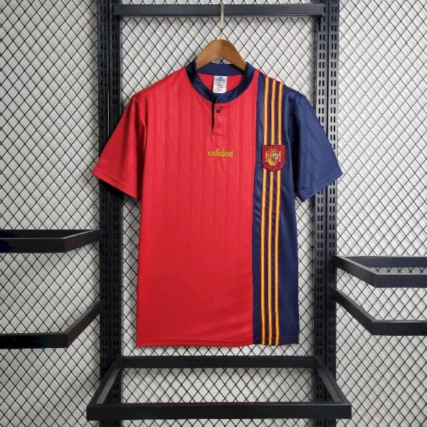 Spain 1996 Home Retro Jersey