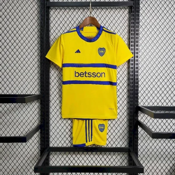 Boca Juniors 2023/24 Away Kids Jersey And Shorts Kit