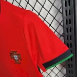 Portugal 2024/25 Euro Home Kids Jersey And Shorts Kit