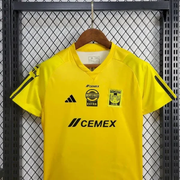 Tigres UANL 2023/24 Pre-Match Kids Jersey And Shorts Kit