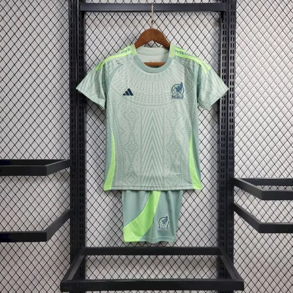 Mexico 2023/24 Away Kids Jersey And Shorts Kit