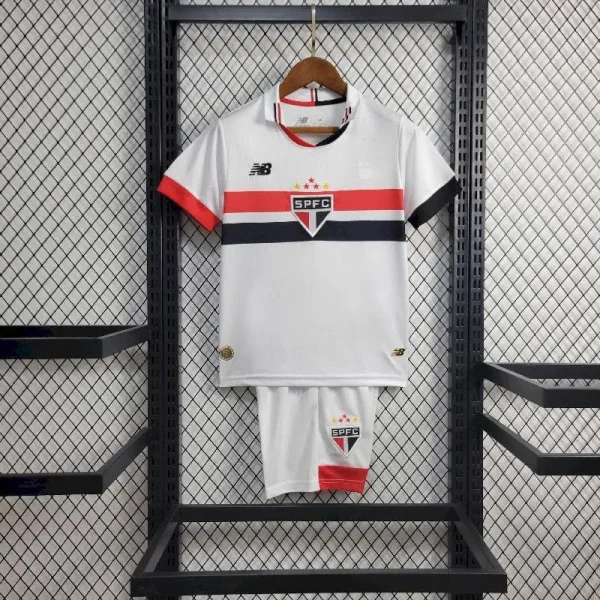 Sao Paulo 2024/25 Home Kids Jersey And Shorts Kit