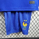 France 2024/25 Euro Home Kids Jersey And Shorts Kit